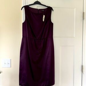 Brooks Brothers Plum Silk/Cotton Dress Size 10 NWT